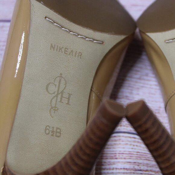 Cole Haan Nike Air Nude Peep Toe Heels - Picture 5 of 14